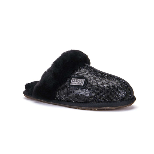 Australia Luxe Collective SLIPPERS CLOSED MULE GLITTER BLACK CLOSED MULE GLITTER BLACK