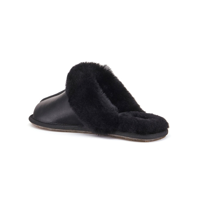 Australia Luxe Collective SLIPPERS CLOSED MULE SATIN BLACK CLOSED MULE SATIN BLACK