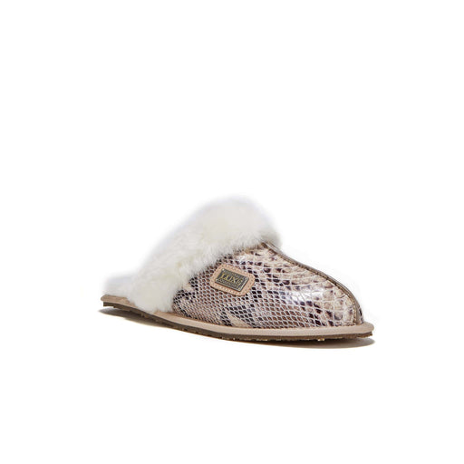 Australia Luxe Collective SLIPPERS CLOSED MULE SNAKE SAND CLOSED MULE SNAKE SAND