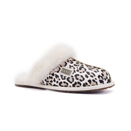 Australia Luxe Collective SLIPPERS CLOSED MULE SNOW LEOPARD CLOSED MULE SNOW LEOPARD