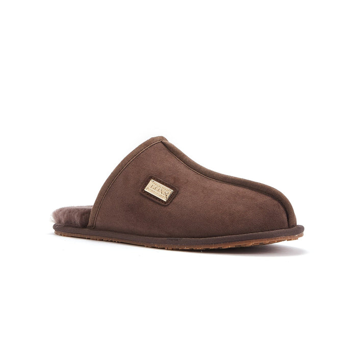 Australia Luxe Collective SLIPPERS MENS CLOSED MULE BURNT MENS CLOSED MULE BURNT