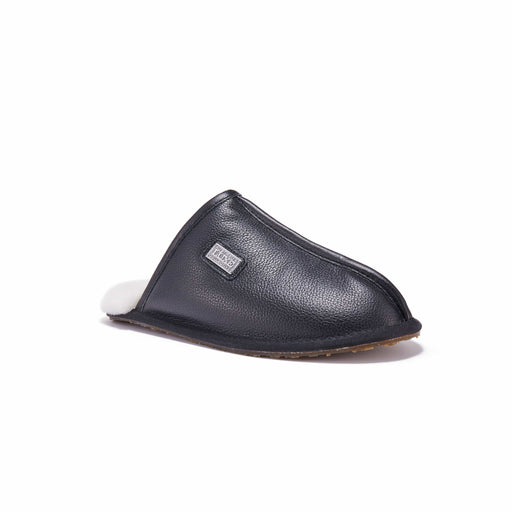 Australia Luxe Collective SLIPPERS MENS CLOSED MULE LEATHER BLACK MENS CLOSED MULE LEATHER BLACK