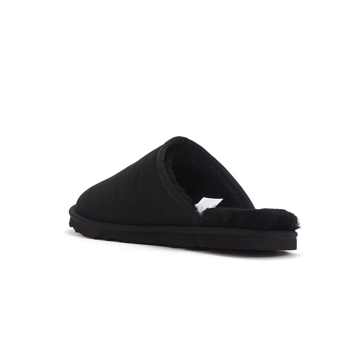Australia Luxe Collective SLIPPERS MENS MOOL BLACK MENS MOOL BLACK