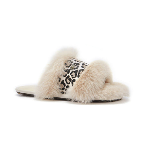 Australia Luxe Collective SLIPPERS MUCHAS LUXE SNOW LEOPARD MUCHAS LUXE SNOW LEOPARD