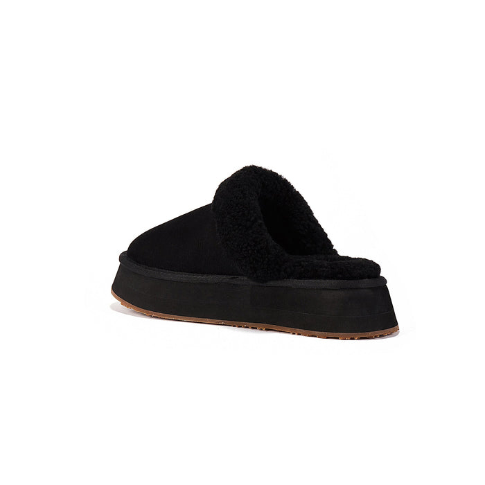 Australia Luxe Collective SLIPPERS MULE PLATFOAM SUEDE BLACK MULE PLATFOAM SUEDE BLACK