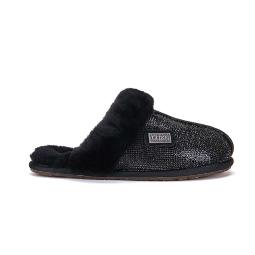 Australia Luxe Collective SLIPPERS XS / BLACK CLOSED MULE GLITTER BLACK 5056445006508 CLOSED MULE GLITTER BLACK