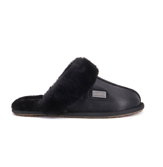 Australia Luxe Collective SLIPPERS XS / SATIN BLACK CLOSED MULE SATIN BLACK 5056445039889 CLOSED MULE SATIN BLACK
