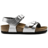 BIRKENSTOCK Back Strap 30 / Narrow / Medium / Silver Rio Kids Birko-Flor Silver 886454282939 Rio Kids Birko-Flor Silver