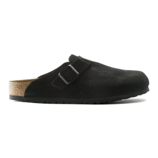BIRKENSTOCK clogs 36 / Regular/Wide Birkenstock Boston Soft Footbed Suede Leather Black 809410382948 Birkenstock Boston Soft Footbed Suede Leather Black