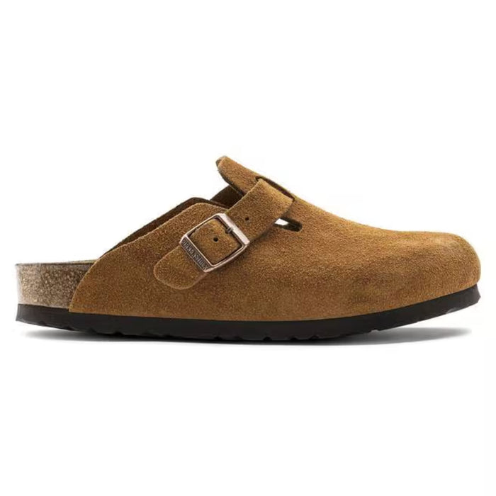 BIRKENSTOCK clogs 36 / Regular / Wide Boston Soft Footbed Suede Leather Mink 886457073220 Boston Soft Footbed Suede Leather Mink