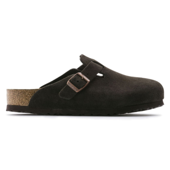 BIRKENSTOCK clogs 36 / Regular / Wide Boston Soft Footbed Suede Leather Mocha 809410382702 Boston Soft Footbed Suede Leather Mocha