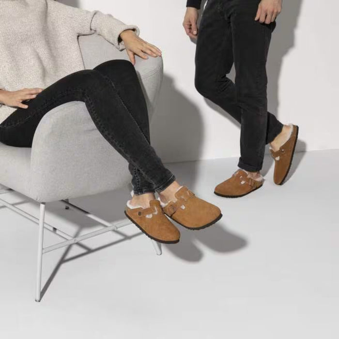 BIRKENSTOCK clogs Birkenstock Boston Shearling Mink Birkenstock Boston Shearling Mink
