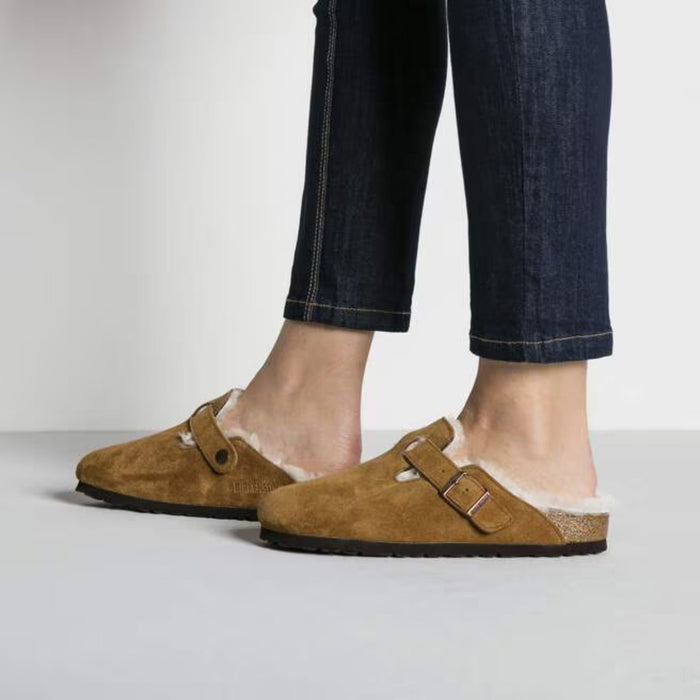 BIRKENSTOCK clogs Birkenstock Boston Shearling Mink Birkenstock Boston Shearling Mink