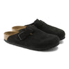 BIRKENSTOCK clogs Birkenstock Boston Soft Footbed Suede Leather Black Birkenstock Boston Soft Footbed Suede Leather Black