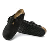 BIRKENSTOCK clogs Birkenstock Boston Soft Footbed Suede Leather Black Birkenstock Boston Soft Footbed Suede Leather Black