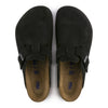 BIRKENSTOCK clogs Birkenstock Boston Soft Footbed Suede Leather Black Birkenstock Boston Soft Footbed Suede Leather Black