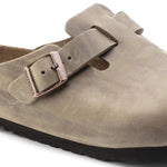 BIRKENSTOCK clogs Boston Soft Footbed Oiled Leather Tobacco Brown Boston Soft Footbed Oiled Leather Tobacco Brown