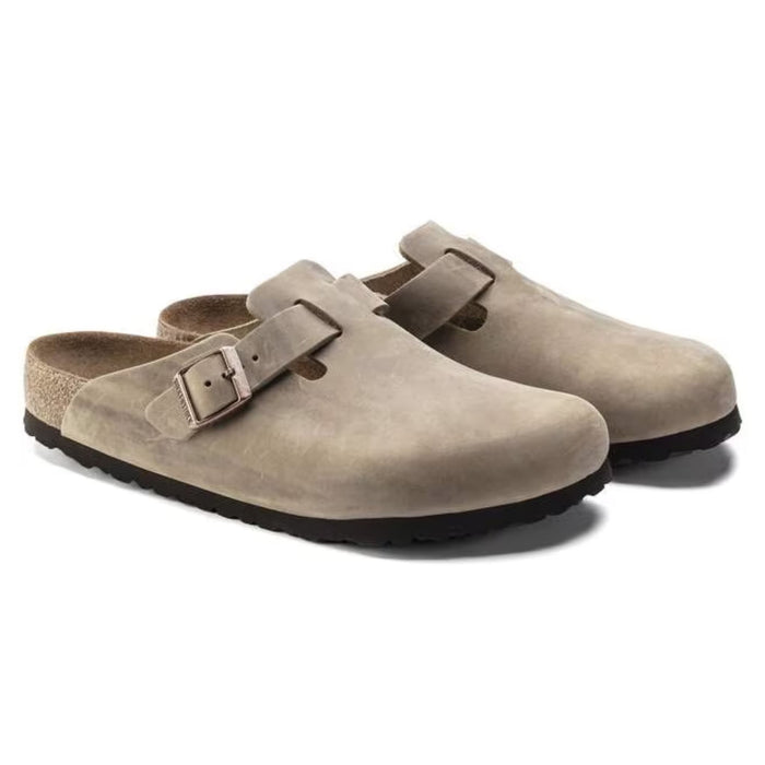 BIRKENSTOCK clogs Boston Soft Footbed Oiled Leather Tobacco Brown Boston Soft Footbed Oiled Leather Tobacco Brown