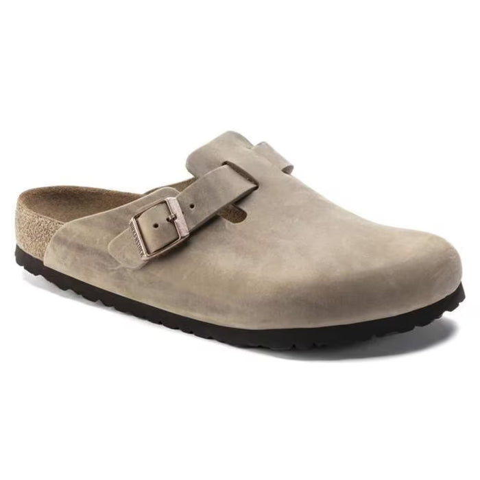 BIRKENSTOCK clogs Boston Soft Footbed Oiled Leather Tobacco Brown Boston Soft Footbed Oiled Leather Tobacco Brown