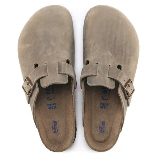 BIRKENSTOCK clogs Boston Soft Footbed Oiled Leather Tobacco Brown Boston Soft Footbed Oiled Leather Tobacco Brown