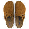 BIRKENSTOCK clogs Boston Soft Footbed Suede Leather Mink Boston Soft Footbed Suede Leather Mink