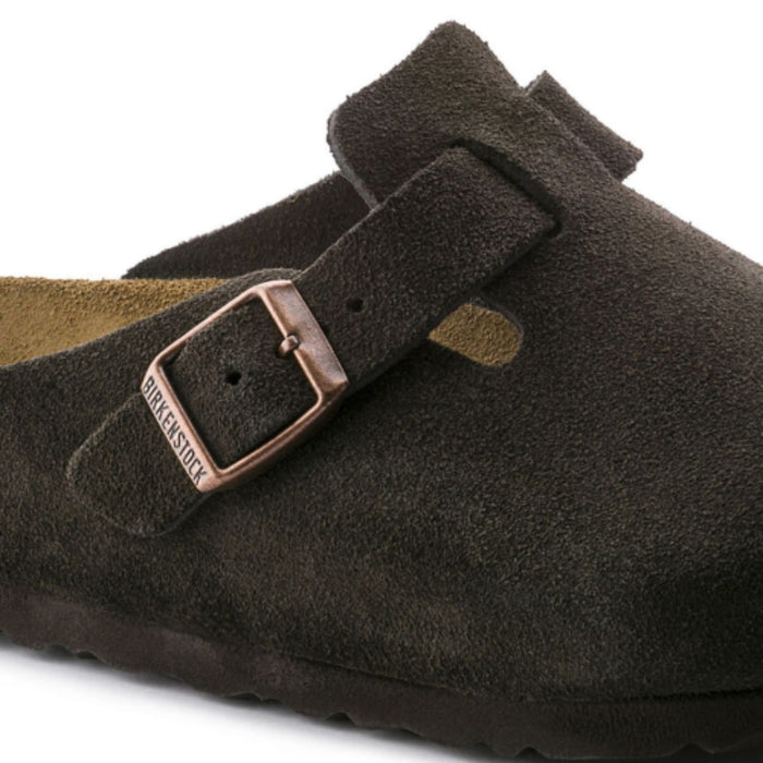 BIRKENSTOCK clogs Boston Soft Footbed Suede Leather Mocha Boston Soft Footbed Suede Leather Mocha