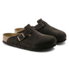 BIRKENSTOCK clogs Boston Soft Footbed Suede Leather Mocha Boston Soft Footbed Suede Leather Mocha