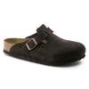 BIRKENSTOCK clogs Boston Soft Footbed Suede Leather Mocha Boston Soft Footbed Suede Leather Mocha