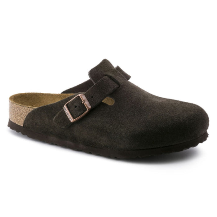 BIRKENSTOCK clogs Boston Soft Footbed Suede Leather Mocha Boston Soft Footbed Suede Leather Mocha