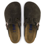 BIRKENSTOCK clogs Boston Soft Footbed Suede Leather Mocha Boston Soft Footbed Suede Leather Mocha
