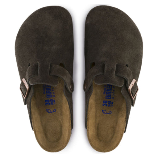 BIRKENSTOCK clogs Boston Soft Footbed Suede Leather Mocha Boston Soft Footbed Suede Leather Mocha