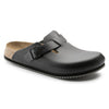 BIRKENSTOCK clogs Boston Super Grip Leather Black Boston Super Grip Leather Black