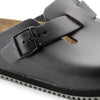 BIRKENSTOCK clogs Boston Super Grip Leather Black Boston Super Grip Leather Black