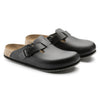 BIRKENSTOCK clogs Boston Super Grip Leather Black Boston Super Grip Leather Black