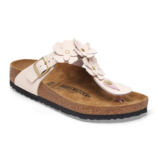 BIRKENSTOCK SANDAL 35 / Light Rose / Regular/Wide Gizeh Flowers  Leather Gizeh Flowers  Leather