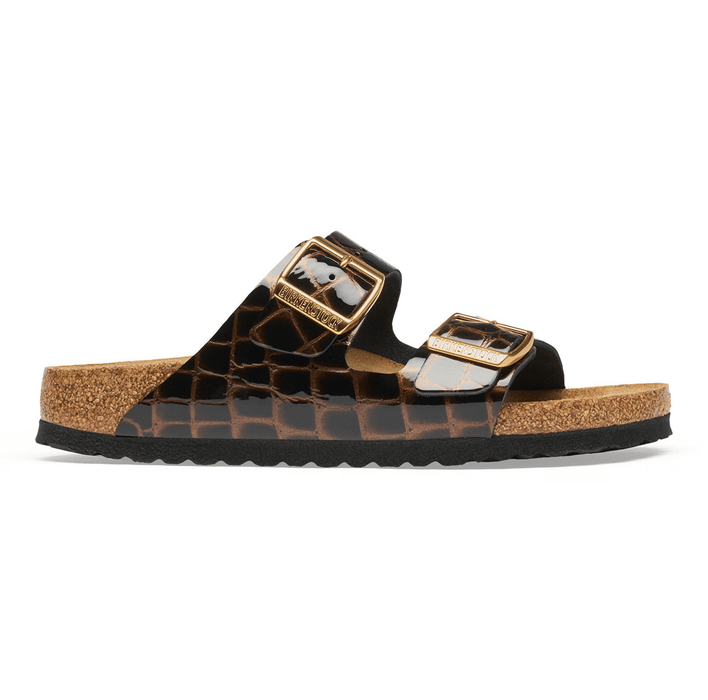 BIRKENSTOCK SANDAL 36 / Emboss Leather Black / Narrow / Medium Arizona Arizona