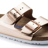 BIRKENSTOCK SANDAL Arizona Soft Footbed Leather Metallic Arizona Soft Footbed Leather Metallic