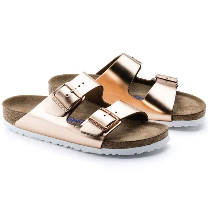 BIRKENSTOCK SANDAL Arizona Soft Footbed Leather Metallic Arizona Soft Footbed Leather Metallic
