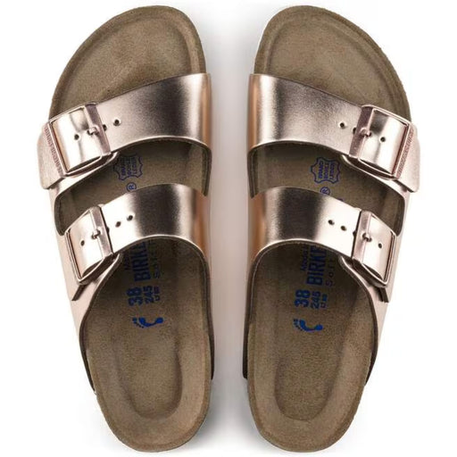 BIRKENSTOCK SANDAL Arizona Soft Footbed Leather Metallic Arizona Soft Footbed Leather Metallic