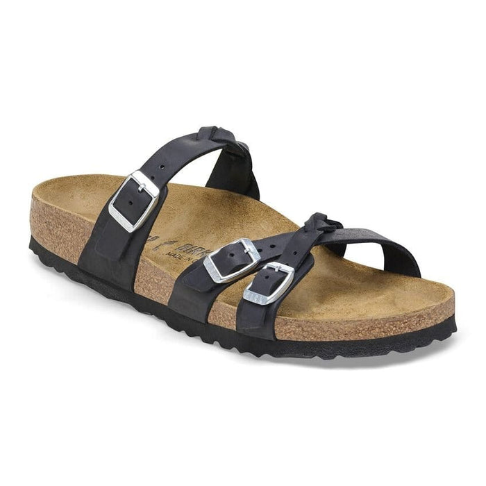 BIRKENSTOCK Sandals 36 / Black/Grey / Regular/Wide Franca Braided Oiled Leather 192761621461 Franca Braided Oiled Leather