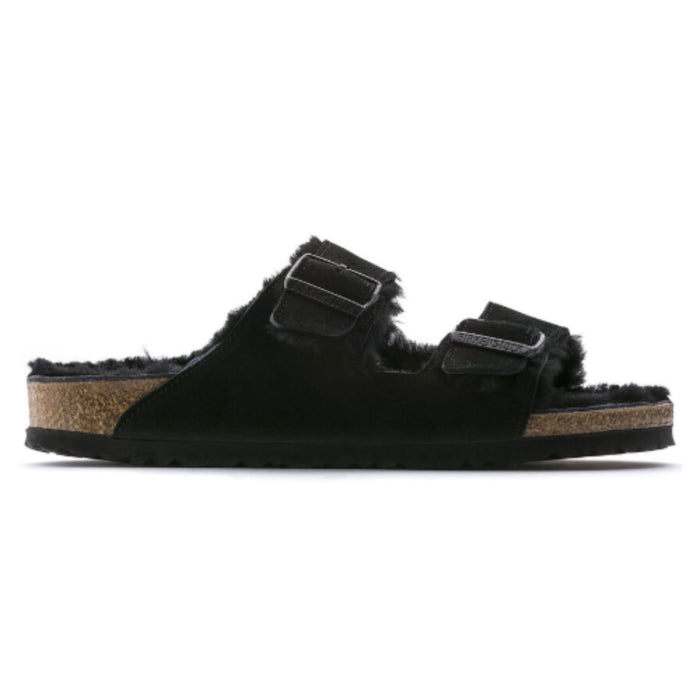 BIRKENSTOCK Sandals 36 / Regular / Wide Arizona Shearling Suede Black 886454539057 Arizona Shearling Suede Black