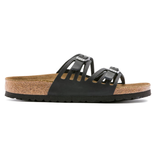 BIRKENSTOCK sandals 36 / Regular / Wide Granada Soft Footbed Oiled Leather Black 809410997814 Granada Soft Footbed Oiled Leather Black
