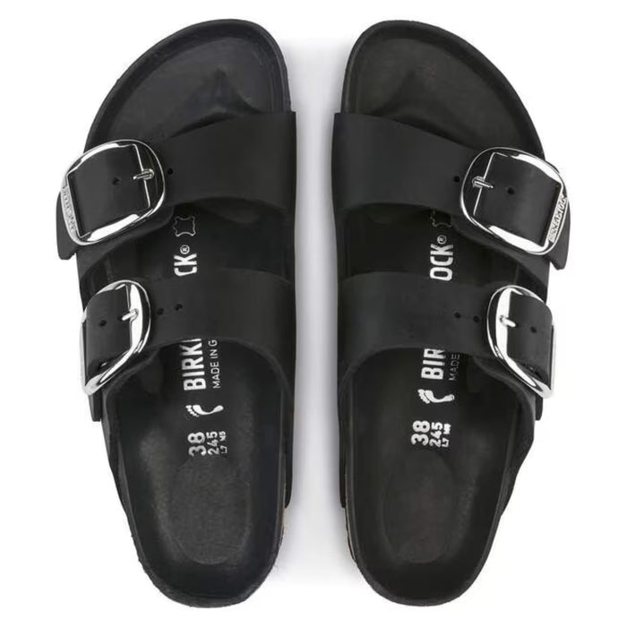 BIRKENSTOCK Sandals Arizona Big Buckle Oiled Leather Black Arizona Big Buckle Oiled Leather Black