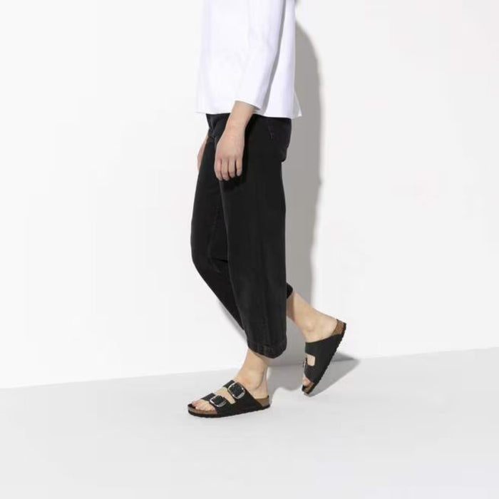 BIRKENSTOCK Sandals Arizona Big Buckle Oiled Leather Black Arizona Big Buckle Oiled Leather Black