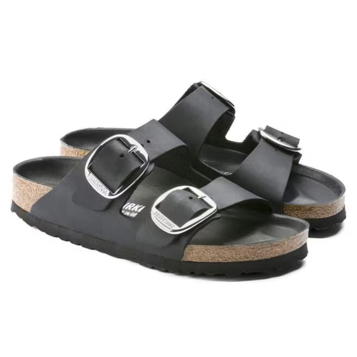 BIRKENSTOCK Sandals Arizona Big Buckle Oiled Leather Black Arizona Big Buckle Oiled Leather Black