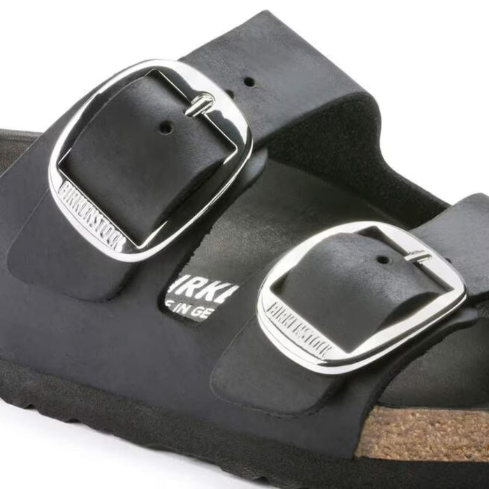 BIRKENSTOCK Sandals Arizona Big Buckle Oiled Leather Black Arizona Big Buckle Oiled Leather Black