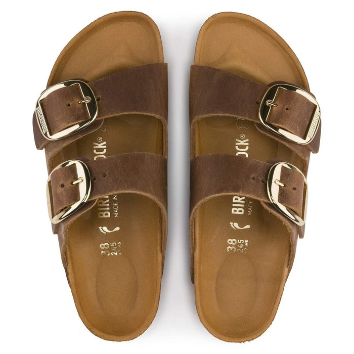 BIRKENSTOCK Sandals Arizona Big Buckle Oiled Leather Cognac Arizona Big Buckle Oiled Leather Cognac