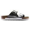 BIRKENSTOCK Sandals Arizona Metallic Soft Footbed Leather Arizona Metallic Soft Footbed Leather / Metallic Silver