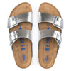 BIRKENSTOCK Sandals Arizona Metallic Soft Footbed Leather Arizona Metallic Soft Footbed Leather / Metallic Silver