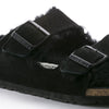 BIRKENSTOCK Sandals Arizona Shearling Suede Black Arizona Shearling Suede Black
